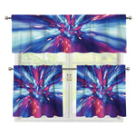 Lightspeed Vortex Print 3 Piece Kitchen Curtains