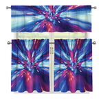 Lightspeed Vortex Print 3 Piece Kitchen Curtains
