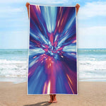 Lightspeed Vortex Print Beach Towel