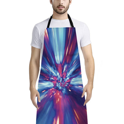 Lightspeed Vortex Print Bib Apron With Pocket