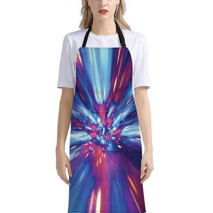 Lightspeed Vortex Print Bib Apron With Pocket