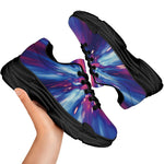 Lightspeed Vortex Print Black Chunky Shoes