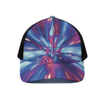 Lightspeed Vortex Print Black Mesh Trucker Cap