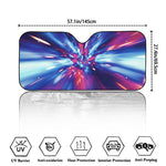 Lightspeed Vortex Print Car Windshield Sun Shade