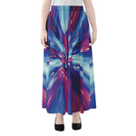 Lightspeed Vortex Print Chiffon Maxi Skirt