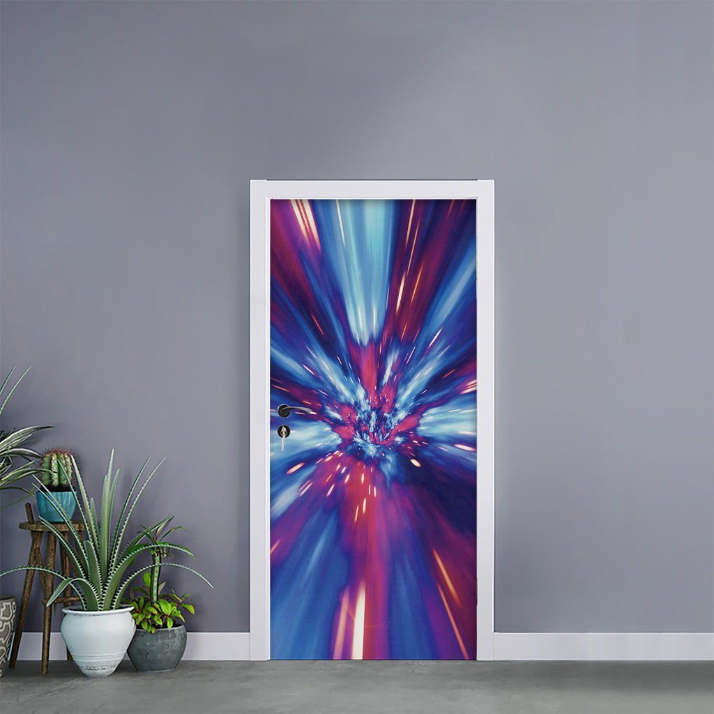 Lightspeed Vortex Print Door Sticker