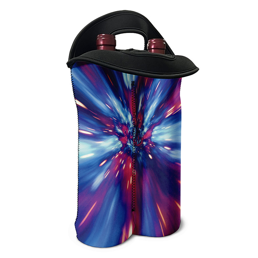 Lightspeed Vortex Print Double Neoprene Wine Tote