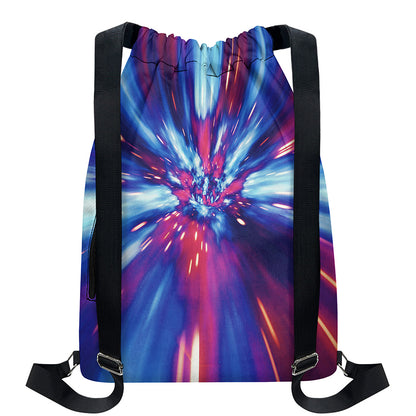 Lightspeed Vortex Print Drawstring Backpack