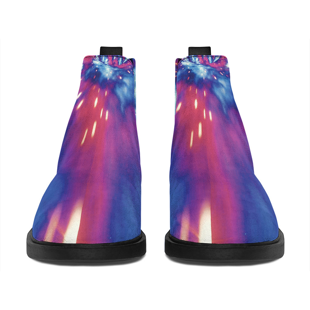 Lightspeed Vortex Print Flat Ankle Boots