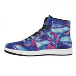 Lightspeed Vortex Print High Top Leather Sneakers