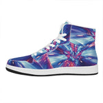 Lightspeed Vortex Print High Top Leather Sneakers