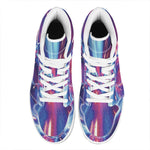 Lightspeed Vortex Print High Top Leather Sneakers