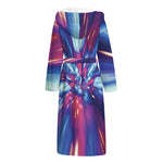 Lightspeed Vortex Print Hooded Bathrobe