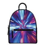 Lightspeed Vortex Print Leather Backpack