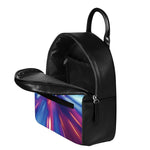 Lightspeed Vortex Print Leather Backpack