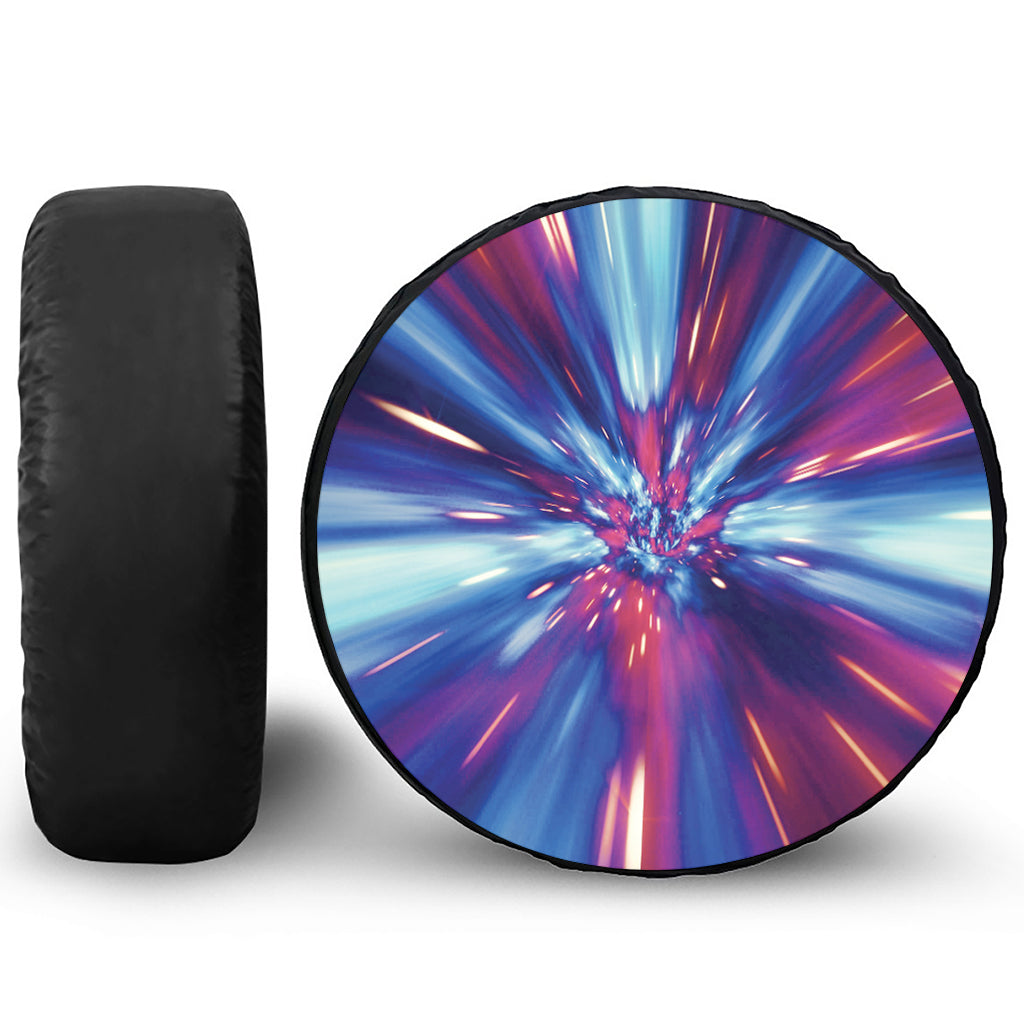 Lightspeed Vortex Print Leather Spare Tire Cover