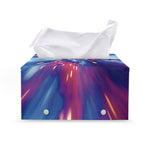 Lightspeed Vortex Print Leather Tissue Box Cover
