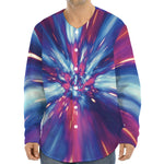 Lightspeed Vortex Print Long Sleeve Baseball Jersey