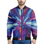 Lightspeed Vortex Print Men's Bomber Jacket