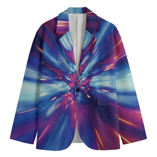 Lightspeed Vortex Print Men's Cotton Blazer
