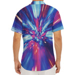 Lightspeed Vortex Print Men's Deep V-Neck Shirt