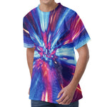 Lightspeed Vortex Print Men's Velvet T-Shirt