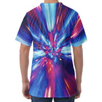 Lightspeed Vortex Print Men's Velvet T-Shirt
