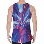 Lightspeed Vortex Print Men's Velvet Tank Top