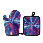 Lightspeed Vortex Print Oven Mitt And Pot Holder Set