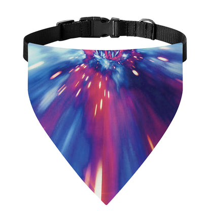 Lightspeed Vortex Print Over The Collar Dog Bandana
