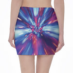 Lightspeed Vortex Print Pencil Mini Skirt