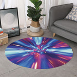 Lightspeed Vortex Print Round Rug