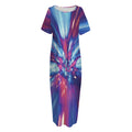 Lightspeed Vortex Print Short Sleeve Long Nightdress