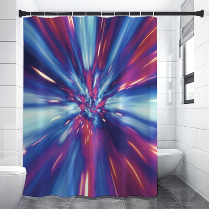 Lightspeed Vortex Print Shower Curtain