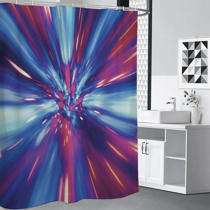Lightspeed Vortex Print Shower Curtain