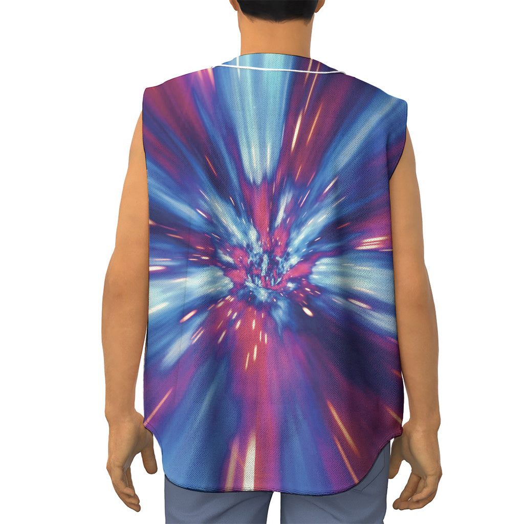 Lightspeed Vortex Print Sleeveless Baseball Jersey