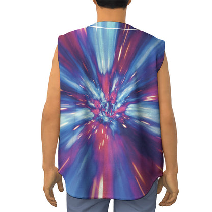 Lightspeed Vortex Print Sleeveless Baseball Jersey