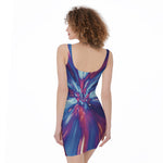 Lightspeed Vortex Print Sleeveless Bodycon Dress