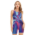 Lightspeed Vortex Print Sleeveless One Piece Swimsuit