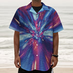 Lightspeed Vortex Print Textured Short Sleeve Shirt