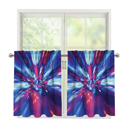 Lightspeed Vortex Print Tier Curtains