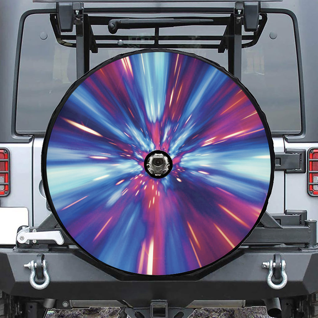 Lightspeed Vortex Print Tire Cover With Camera Hole