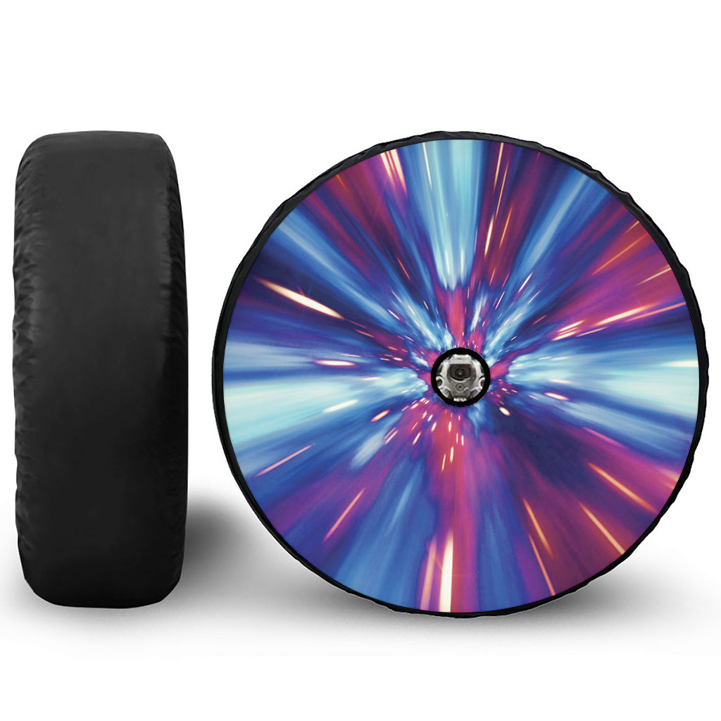 Lightspeed Vortex Print Tire Cover With Camera Hole