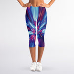 Lightspeed Vortex Print Women's Capri Leggings
