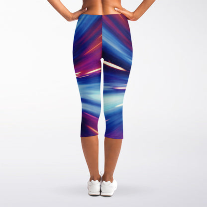 Lightspeed Vortex Print Women's Capri Leggings