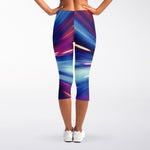 Lightspeed Vortex Print Women's Capri Leggings