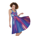 Lightspeed Vortex Print Sleeveless Knee Length Dress