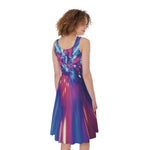 Lightspeed Vortex Print Women's Sleeveless Dress
