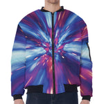 Lightspeed Vortex Print Zip Sleeve Bomber Jacket