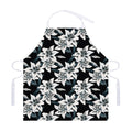 Lily Floral Pattern Print Adjustable Apron